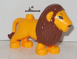 Lego Duplo Jungle Animal Yellow Lion With Brown Maine From Set #10802 - £7.77 GBP
