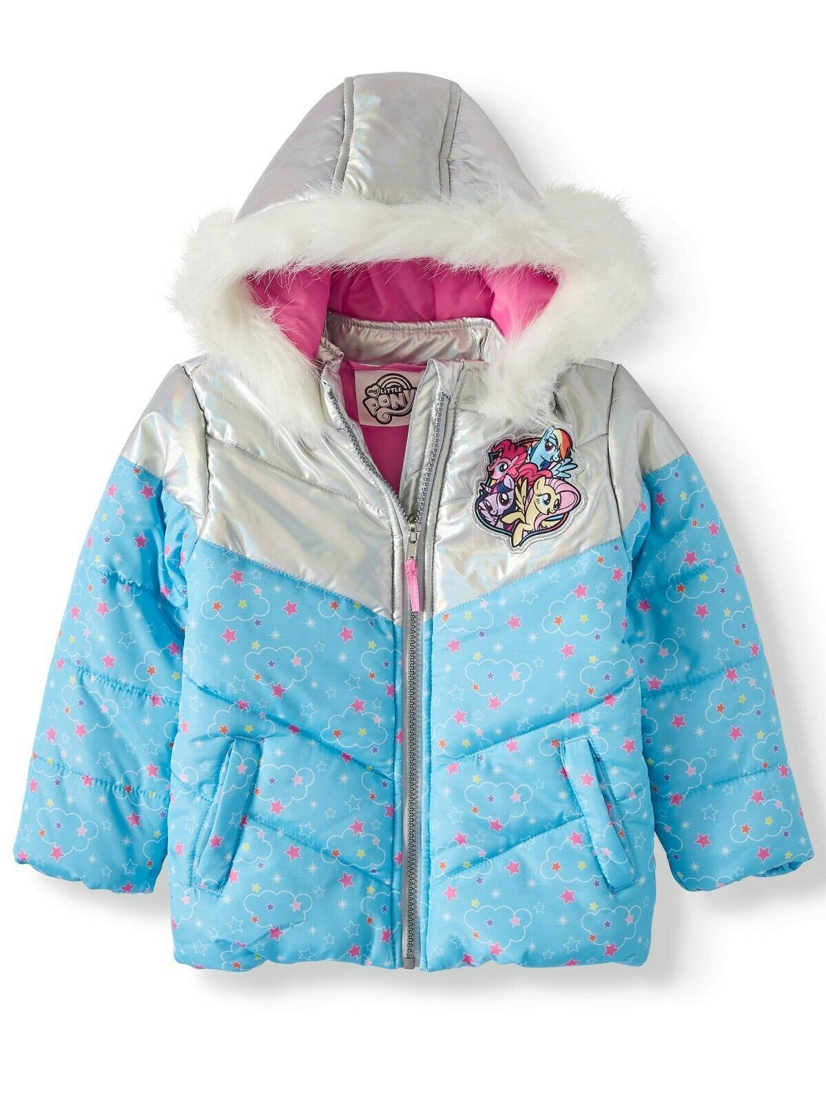 Primary image for My Little Pony Puffer Jacket Size 2T Puffy Ski Coat