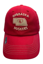 Cap Nebraska Huskers Women&#39;s Baseball Hat Red Adjustable Russell New - £10.88 GBP
