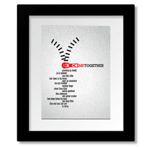 Come Together by Beatles - Song Lyrics Rock Music Wall Print, Canvas or ... - £15.16 GBP+