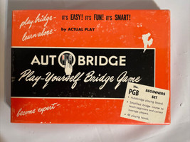 1959 Auto Bridge Play Yourself Game Beginners Set.  No PGB.  Instructions. Vtg - $14.50