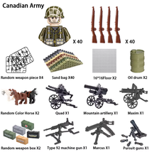 WW2 soldier building blocks national army military figures toy #JNDA-3 - £38.39 GBP