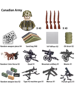 WW2 soldier building blocks national army military figures toy #JNDA-3 - $49.99