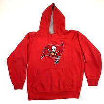 NFL Antigua Tampa Bay Buccaneers Mens Sz Large Red Full Zip Hoodie Hooded Shirt - £15.18 GBP