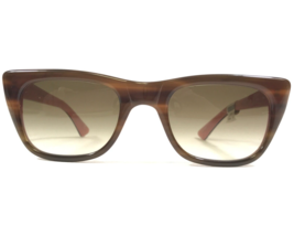 Norman Childs Sonnenbrille WALNUT Brown Pink Quadrat Rahmen Mit Braune Linsen - £74.44 GBP