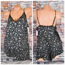 Victorias Secret Large Modal Pajama Set Sleepshirt Cami Sshort Black Stars - £49.02 GBP