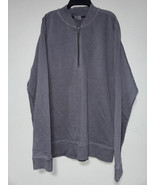 MSRP $75 VRST Half-Zip Bomber Pullover Dark Gray Size Medium DEFECT - €38,42 EUR