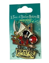 Disney Pin WDW Piece of Disney History III Pirates of the Caribbean 65336 LE3500 - $60.76