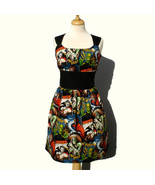 Rockabilly Pin up Dress / Monsters Vintage Inspired 1950s Horror Movie Pinup Hol - $65.00
