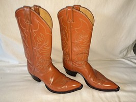 Vintage Justin Leather Western Cowboy Boots Mens Size 10B [NICE] - $95.00