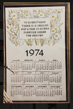 Vintage Columbia-Minerva Calendar 6523 Erica Wilson 1973 Cross Stitch Ki... - $19.75