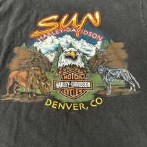 VTG 98’ Sun Harley Davidson T-Shirt Denver Colorado Black Mens L Beefy H... - £12.41 GBP