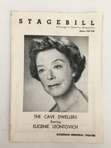 1959 Stagebill The Goodman Theatre Eugenie Leontovich in The Cave Dwellers - £14.90 GBP