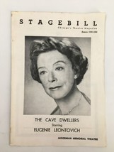 1959 Stagebill The Goodman Theatre Eugenie Leontovich in The Cave Dwellers - $25.94 CAD