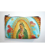 Mexican Virgin Mary Guadalupe wallet coin purse rockabilly- w/zipper Big... - £9.53 GBP