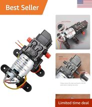 Efficient 12V DC Diaphragm Pump for RV Camper Marine Boat - Low Noise Op... - $29.98