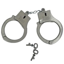 Plastic Hand Cuffs with Key Novelty Toy Costume Police Officer Inmate 1007 - £5.44 GBP