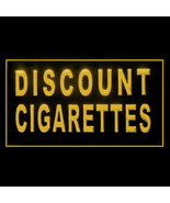 200078B Discount Cigarettes Smoking Tobacco Lighter Cheaper  LED Light Sign - £17.23 GBP