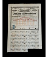 Pullman Palace Car Co Signed by George M Pullman BOND 1871 Excellent Aut... - $28,273.59 MXN