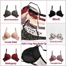 Add 2Cup Sizes Extreme Ultimate Lift Padded Cross Front Floral Print Pus... - $15.02+