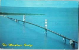 Mackinac Straits Bridge Michigan Postcard 1975 - £5.85 GBP