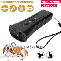 Led Flashlight Super Ultrasonic Dog Chaser Anti-Barking Training Pet Dog Device - £20.53 GBP
