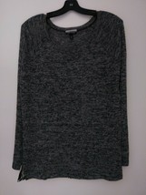 Allison Brittney Multicolor marled Raglan Long Sleeve Side Slits Knit Shirt L - £6.69 GBP