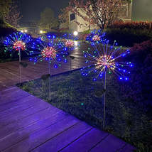 2 Pack: LED Solar Firework Garden Light - £15.01 GBP