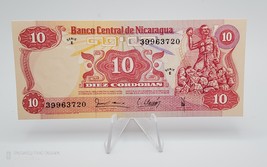 Nicaragua Banknote 10 Cordobas 1979 ~ P-134   UNC - $4.94