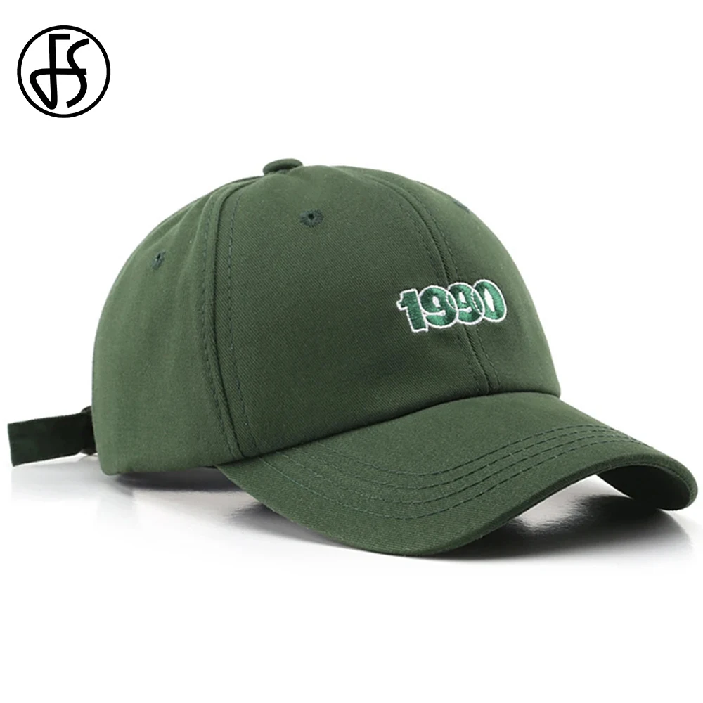 FS Green White 1990 Embroidery Baseball Caps For Men Women Brand Designer Cap - £11.03 GBP+