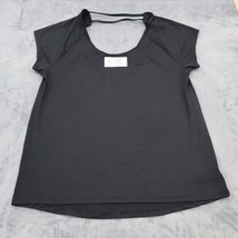 Champion Shirt Womens L Black Short Sleeve Scoop Necks Pullover Casual Top - £13.97 GBP