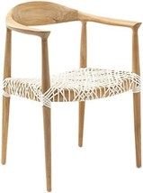 Safavieh Home Collection Wade Light Oak Teak Wood Arm Chair - £264.99 GBP