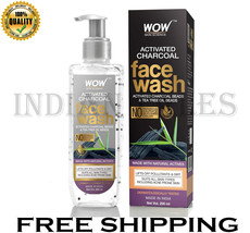  WOW Skin Science Activated Charcoal Deep Cleansing Face Wash Women &amp; Men 200ml - $28.99