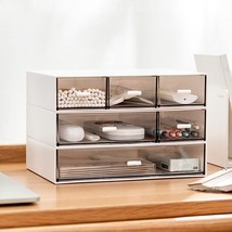 White Stackable Drawers Great For Desk Storage, Makeup Storage, Bathroom - £30.39 GBP