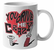 Make Your Mark Design You Drive Me Crazy. Funny Coffee &amp; Tea Mug For Lover, Swee - £15.58 GBP+