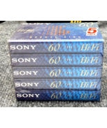 SONY Cassette Tapes 60 Min HF High Fidelity Recording Audio New Sealed 5... - £8.58 GBP