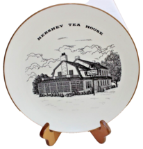 Collectible 10” Plate 1976 “Hershey Tea House” Gold Trim World Wide Art Studios - £3.95 GBP