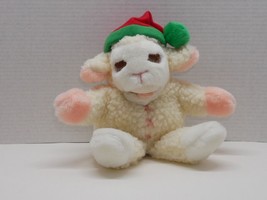 VTG Avon 1991 Lamb Chop Sheep Hand Puppet Plush Christmas Santa Hat Shari Lewis - £7.18 GBP