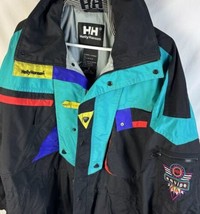 Vintage Helly Hansen Jacket Equipe Tech Sailing  Ski Hiking Men’s Medium 90s - £77.21 GBP