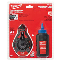 Milwaukee 48-22-3982 100-Ft Bold Line Chalk N Reel with 3-Oz Blue Chalk - $35.99