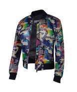 Multicolor Camouflage Leather Jacket - $85.00