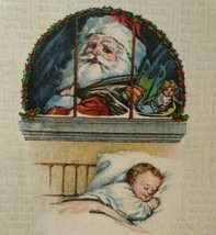 Santa Claus Heureux Noel Father Christmas Postcard Bergman 1917 Series 6073 - £11.37 GBP
