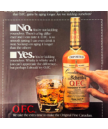 1984 Schenley OFC Canadian Whiskey Advertisement Vintage Distillery DWU17F - $367.17 MXN