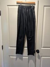 Pre-owned JOHN PATRICK ORGANIC Pull On Black Leather Pants SZ 0 - £151.04 GBP