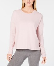 Alfani Womens Brushed Hacci Knit Pajama Top Only,1-Piece,Shimmer Pink Si... - $27.71