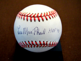 Lee Macphail Hof 98 Yankees Exec Mlb President Signed Auto Vtg Oal Baseball Jsa - £93.02 GBP