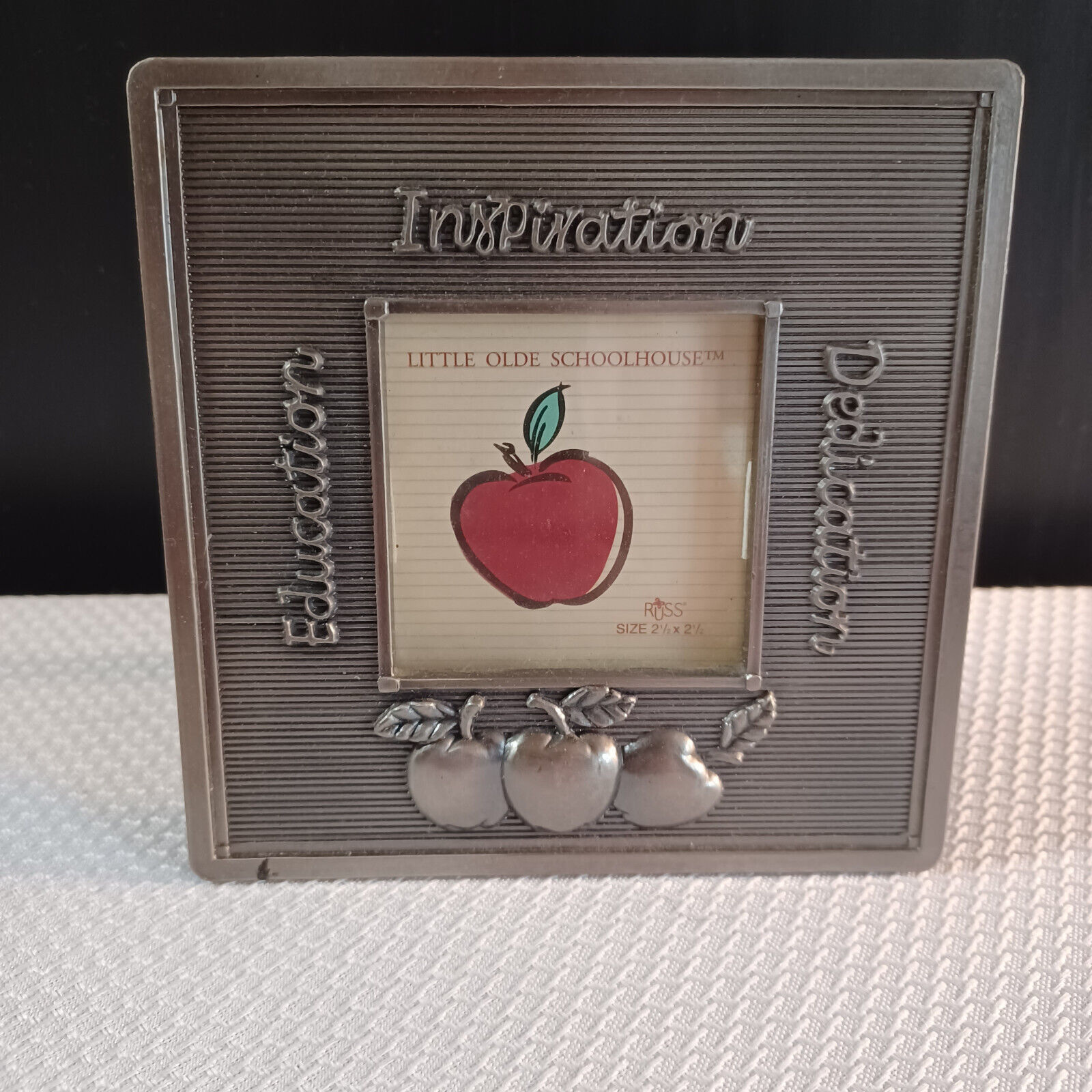 Russ Photo Frame for Teacher Metal for 2.5&#39; x 2.5&quot; Picture Tabletop - $4.95
