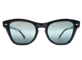 Ray-Ban Sunglasses RB0707SM 901/G6 Black Silver Frames w/ Blue Bi-Mirror Lenses - $137.91