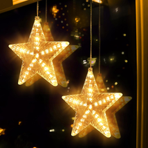 Lomotech Meteor Shower Star Window Lights with Suction Cup, Battery Operated 7.8 - £30.50 GBP