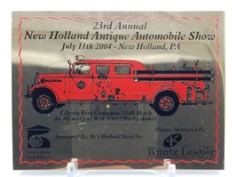 23rd Annual New Holland PA Antique Automobile Car Show 2004 Brass Plaque... - $26.62